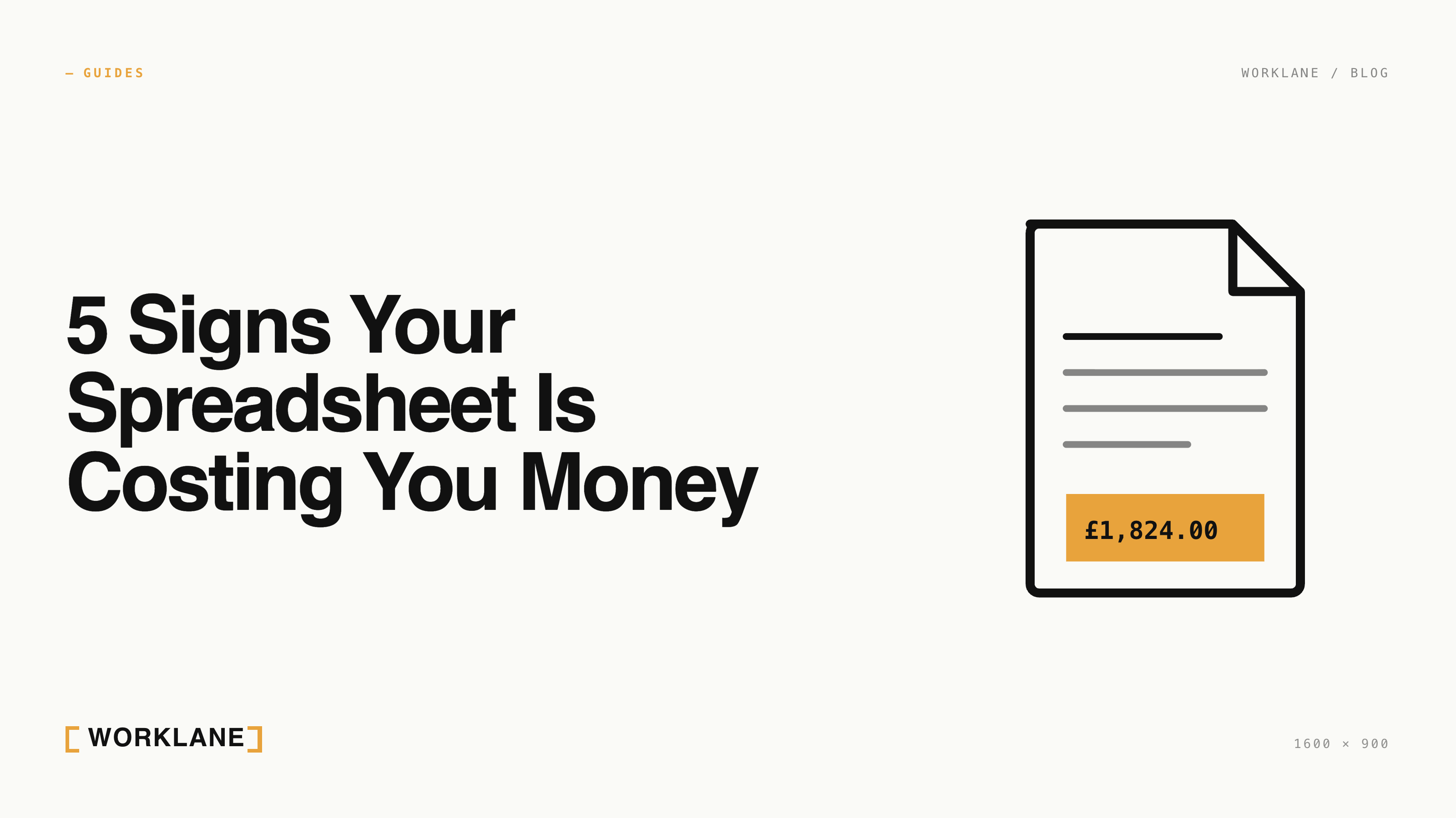 5 Signs Your Spreadsheet Is Costing You Money
