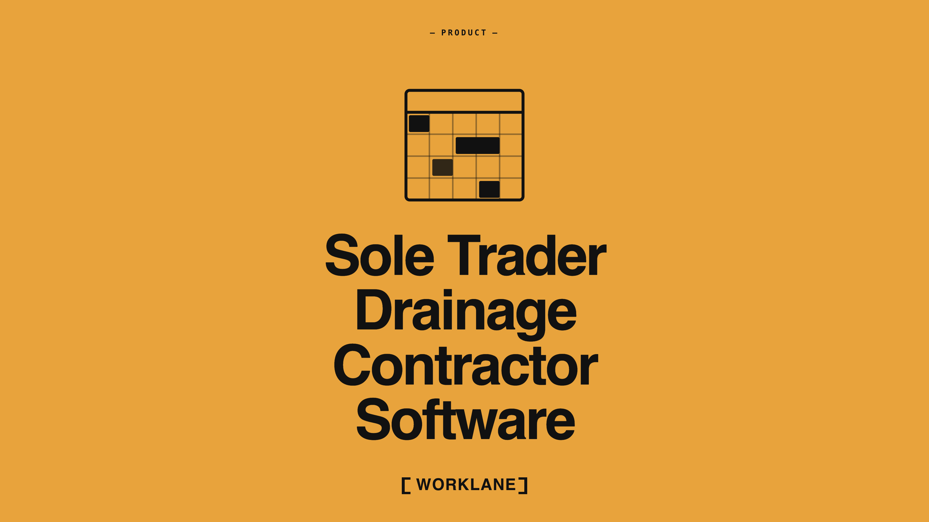 Sole Trader Drainage Contractor Software